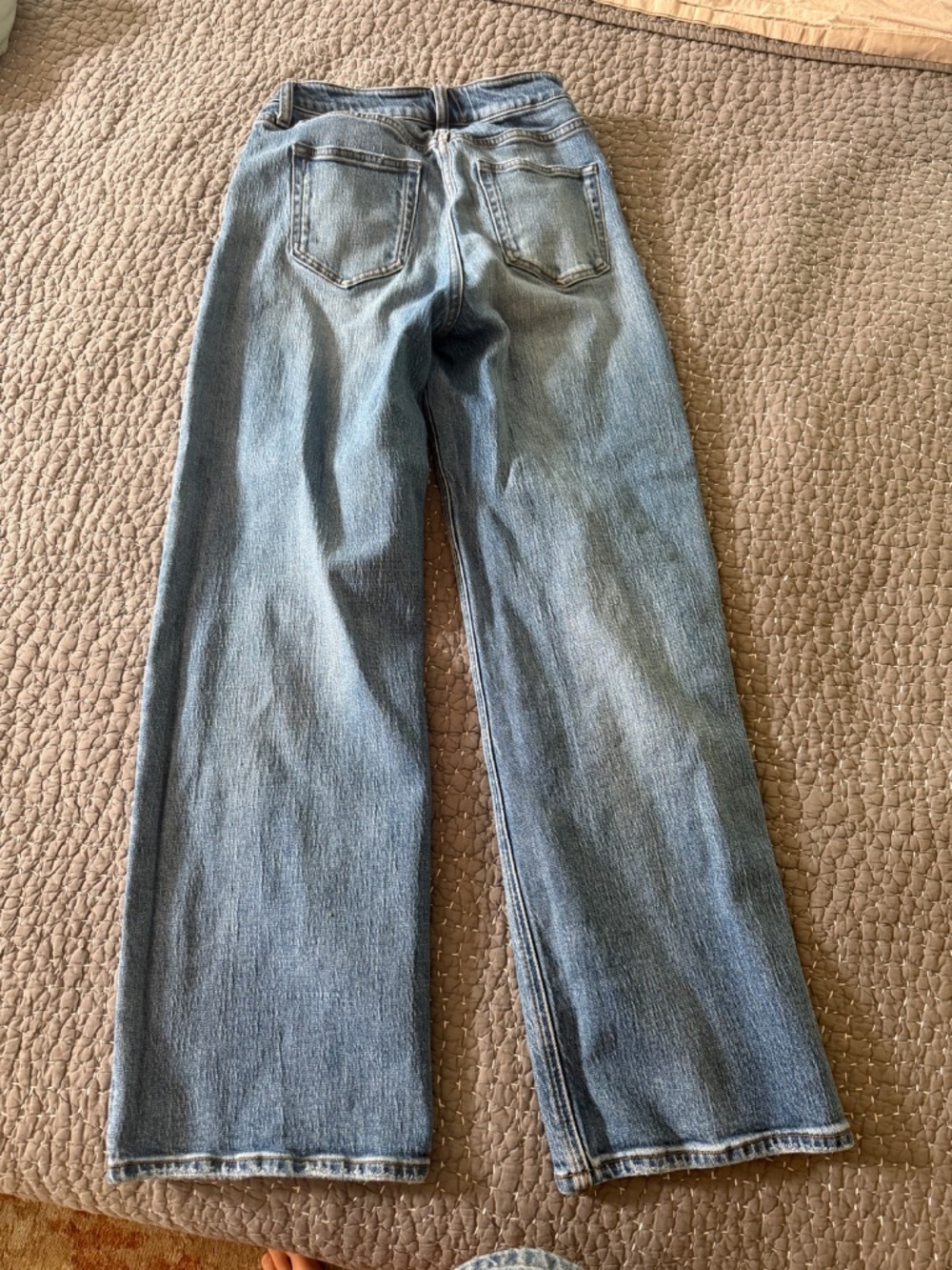 Quince Bella Stretch High Rise Relaxed Straight Jeans - Picture 3 of 6